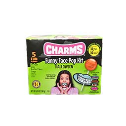 Charms Halloween Funny Face Pop Kit 30ct 6.35 oz 